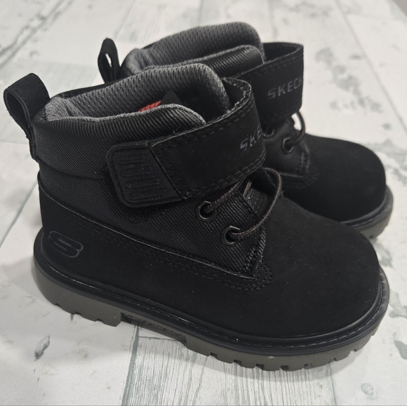 Skechers Mecca-Bolders Kids' Toddler Black Size 7 - Picture 3 of 10